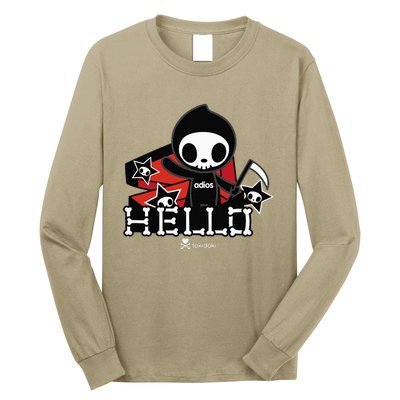 Tokidoki Halloween Hello Adios Coming Out Of Coffin Long Sleeve Shirt