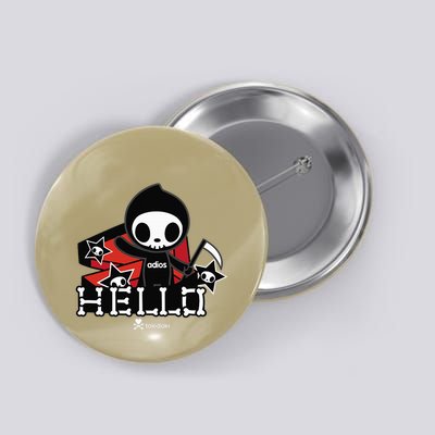 Tokidoki Halloween Hello Adios Coming Out Of Coffin Button