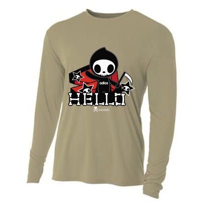 Tokidoki Halloween Hello Adios Coming Out Of Coffin Cooling Performance Long Sleeve Crew