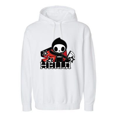 Tokidoki Halloween Hello Adios Coming Out Of Coffin Garment-Dyed Fleece Hoodie