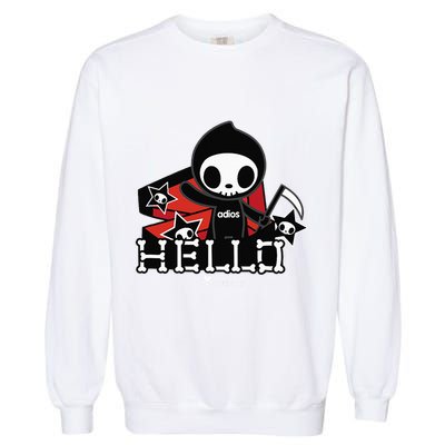 Tokidoki Halloween Hello Adios Coming Out Of Coffin Garment-Dyed Sweatshirt