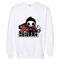 Tokidoki Halloween Hello Adios Coming Out Of Coffin Garment-Dyed Sweatshirt