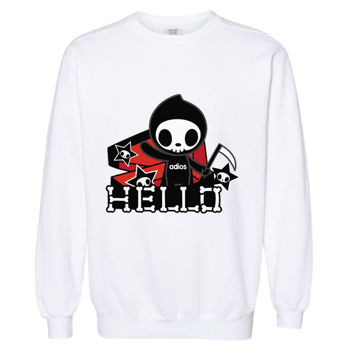 Tokidoki Halloween Hello Adios Coming Out Of Coffin Garment-Dyed Sweatshirt