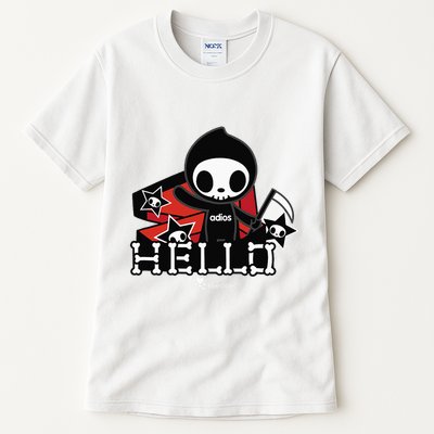 Tokidoki Halloween Hello Adios Coming Out Of Coffin Tall T-Shirt