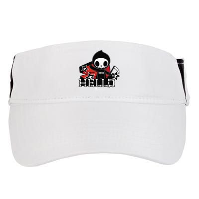 Tokidoki Halloween Hello Adios Coming Out Of Coffin Adult Drive Performance Visor