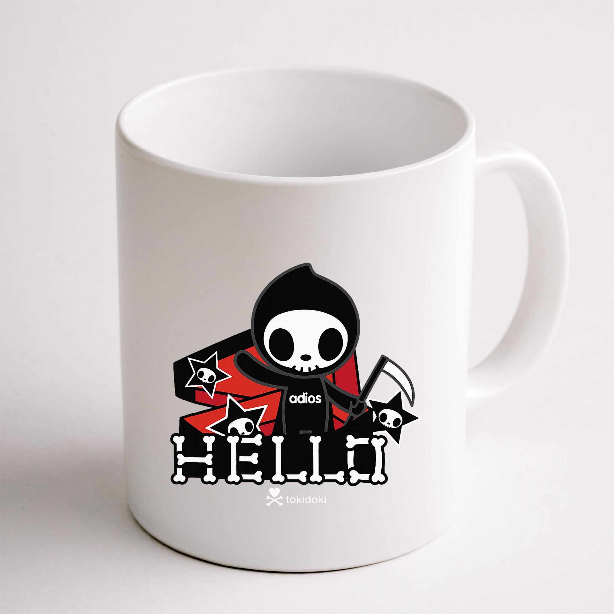 Tokidoki Halloween Hello Adios Coming Out Of Coffin Mug