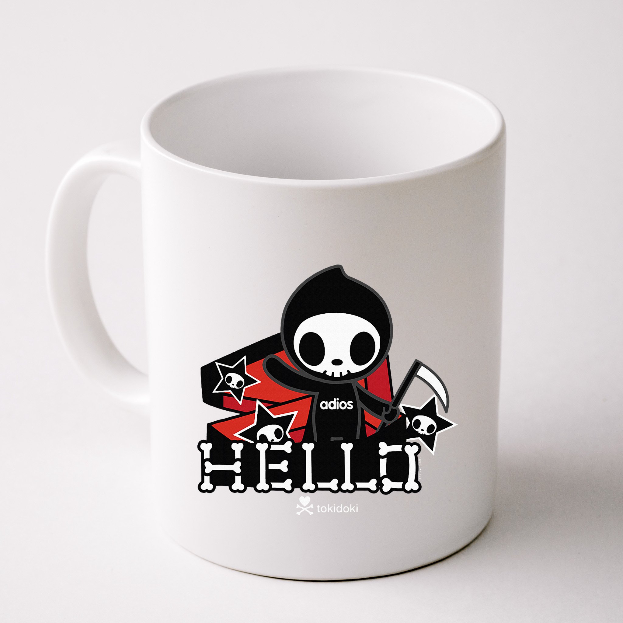 Tokidoki Halloween Hello Adios Coming Out Of Coffin Mug