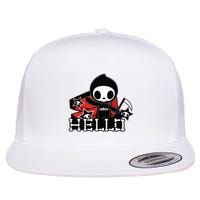 Tokidoki Halloween Hello Adios Coming Out Of Coffin Flat Bill Trucker Hat
