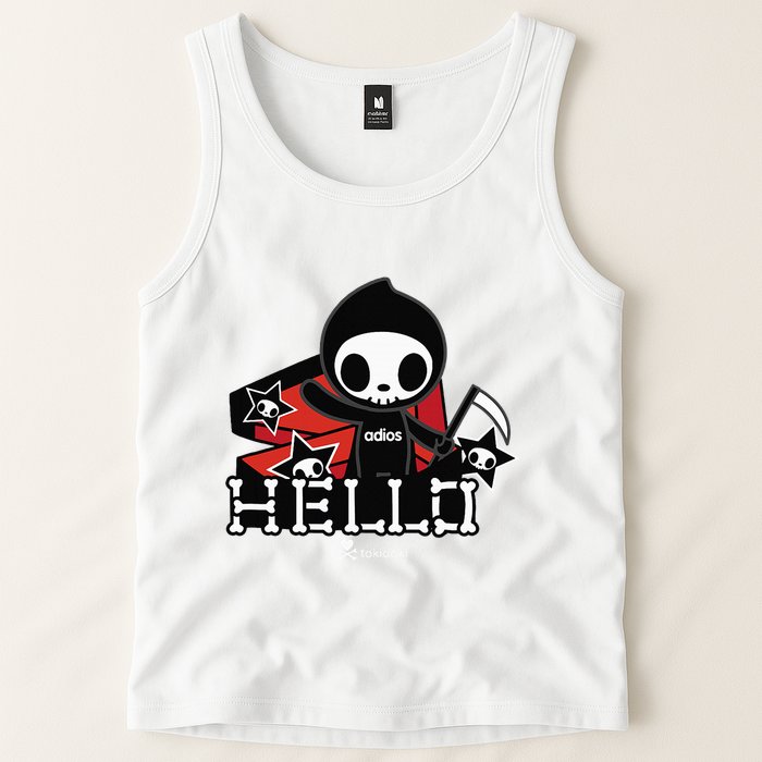 Tokidoki Halloween Hello Adios Coming Out Of Coffin Tank Top
