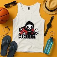 Tokidoki Halloween Hello Adios Coming Out Of Coffin Tank Top