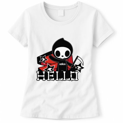Tokidoki Halloween Hello Adios Coming Out Of Coffin Womens T-Shirt
