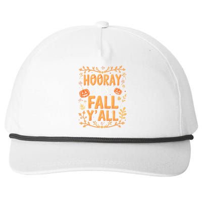 Thanksgiving Halloween Hooray Its Fall YAll Fall Autumn Snapback Five-Panel Rope Hat