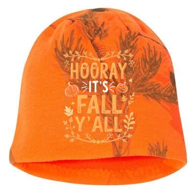 Thanksgiving Halloween Hooray Its Fall YAll Fall Autumn Kati - Camo Knit Beanie