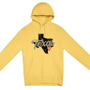 Texas Heart I Love Texas Premium Pullover Hoodie