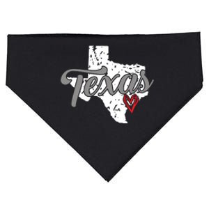 Texas Heart I Love Texas USA-Made Doggie Bandana