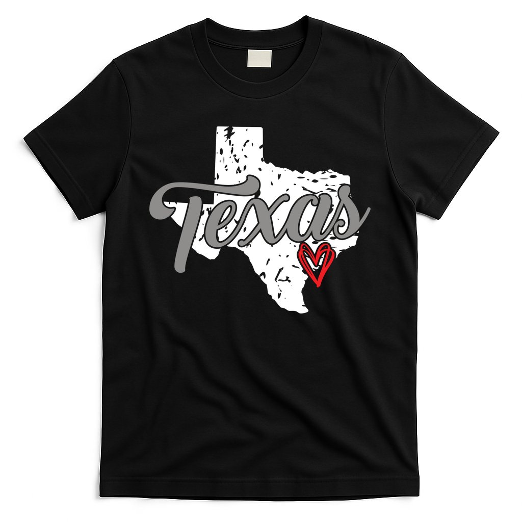 Texas Heart I Love Texas T-Shirt