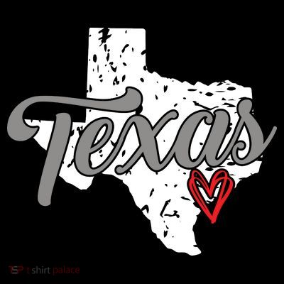 Texas Heart I Love Texas T-Shirt