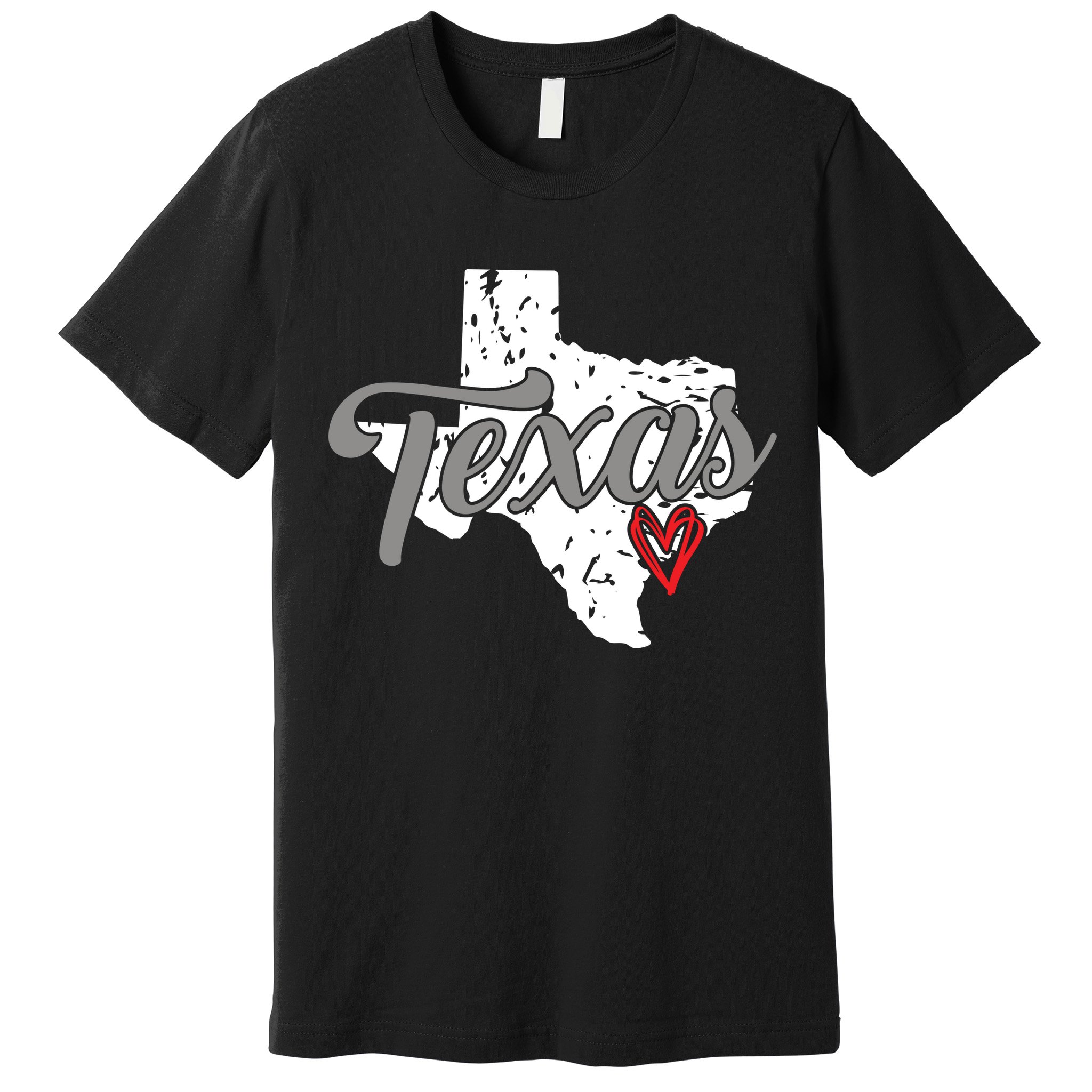 Texas Heart I Love Texas Premium T-Shirt