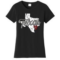 Texas Heart I Love Texas Women's T-Shirt