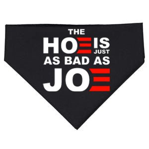 The Hoe Is Just As Bad As Joe USA-Made Doggie Bandana