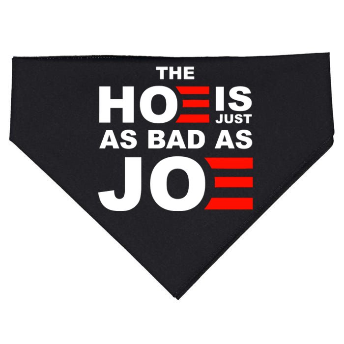 The Hoe Is Just As Bad As Joe USA-Made Doggie Bandana