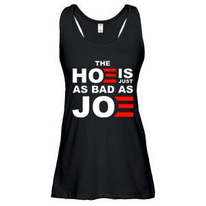 The Hoe Is Just As Bad As Joe Ladies Essential Flowy Tank