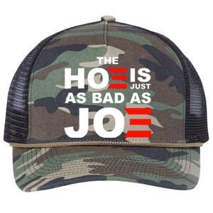 The Hoe Is Just As Bad As Joe Retro Rope Trucker Hat Cap