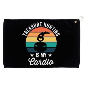 Treasure Hunting Is My Cardio For Magnet Fisher Grommeted Golf Towel