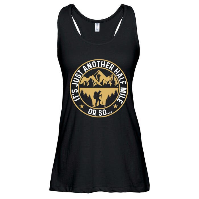 Trekker Hiking ItS Just Another Half Mile Or So Hiker Ladies Essential Flowy Tank