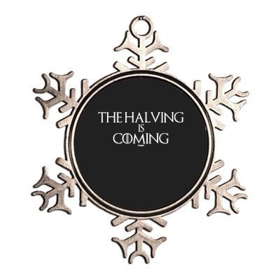 The Halving Is Coming Bitcoin Metallic Star Ornament