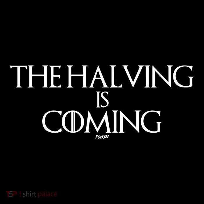 The Halving Is Coming Bitcoin Poster