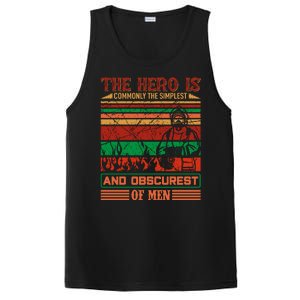 The Hero Is Commonly The Slimplest And Obscurest Of Man PosiCharge Competitor Tank