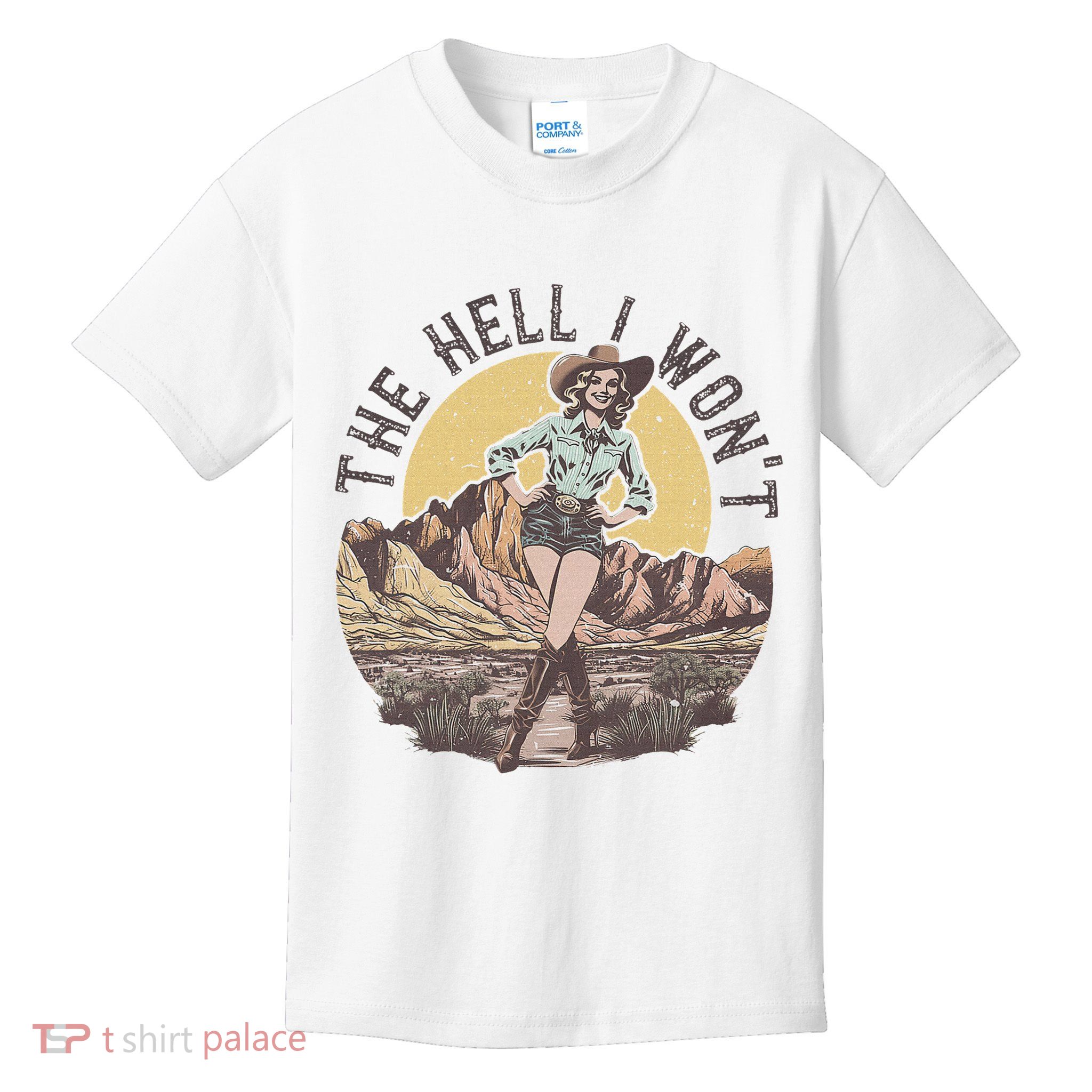The Hell I Won' Rodeo Western Cowgirl Kids T-Shirt