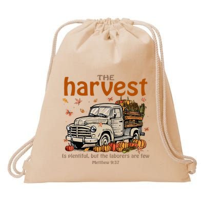 The Harvest Is Plentiful And Workers Are Few Drawstring Bag