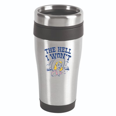 The Hell I Wont Vintage Western Desert Southwest Rodeo Cowgirl 16oz Travel Tumbler