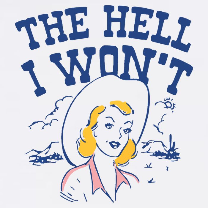 The Hell I Wont Vintage Western Desert Southwest Rodeo Cowgirl Womens Tank Top