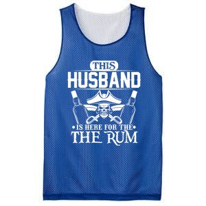 This Husband Is Here For The Rum Pirate Matching Family Gift Mesh Reversible Basketball Jersey Tank