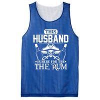 This Husband Is Here For The Rum Pirate Matching Family Gift Mesh Reversible Basketball Jersey Tank