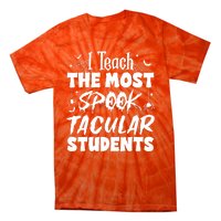 Teacher Halloween I Teach The Most Spooktacular Students Tie-Dye T-Shirt