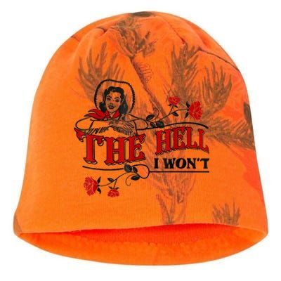 The Hell I Won't Flower Apparel For Life Kati - Camo Knit Beanie