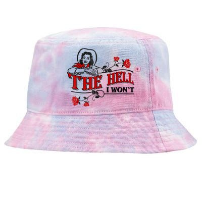 The Hell I Won't Flower Apparel For Life Tie-Dyed Bucket Hat