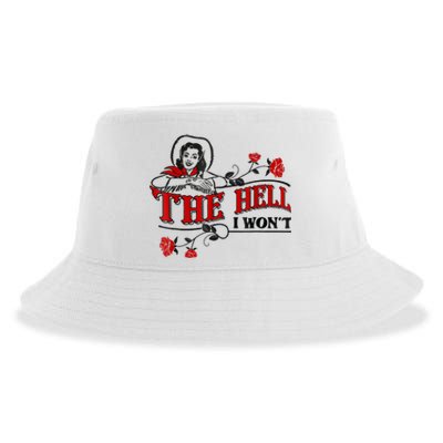 The Hell I Won't Flower Apparel For Life Sustainable Bucket Hat