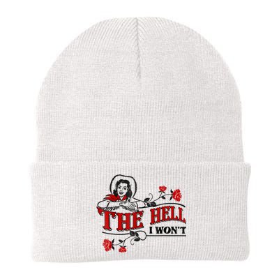 The Hell I Won't Flower Apparel For Life Knit Cap Winter Beanie