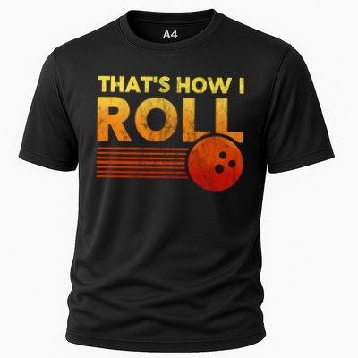 That's How I Roll Funny Distressed Bowling Performance Shirt