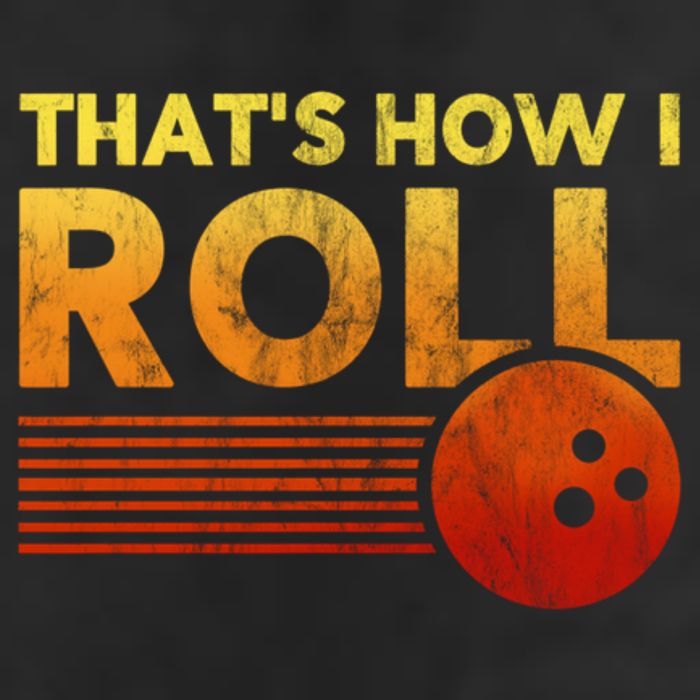 That's How I Roll Funny Distressed Bowling Adult Drive Performance Visor