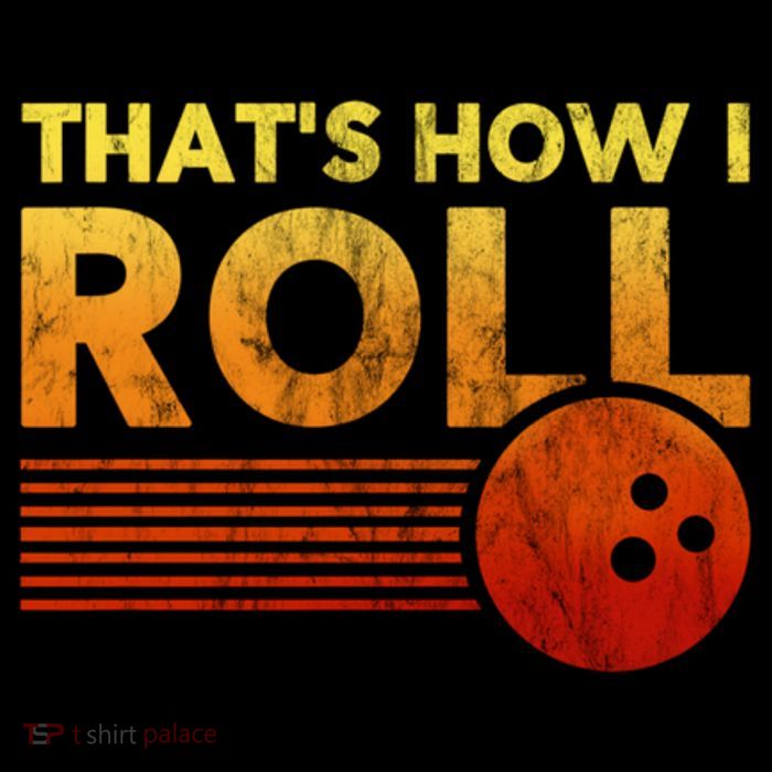 That's How I Roll Funny Distressed Bowling Pom Pom 12in Knit Beanie