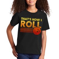 That's How I Roll Funny Distressed Bowling Kids T-Shirt
