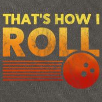 That's How I Roll Funny Distressed Bowling Cotton Canvas Backpack