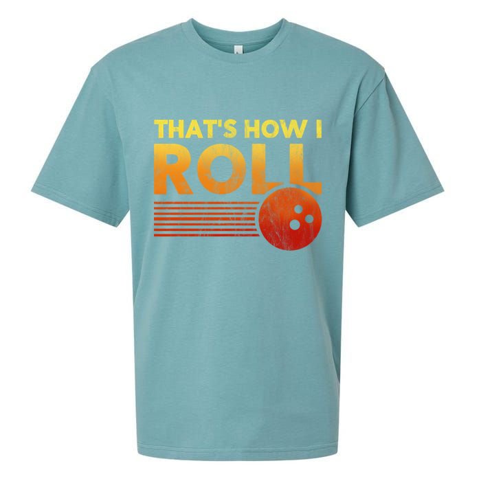 That's How I Roll Funny Distressed Bowling Sueded Cloud Jersey T-Shirt