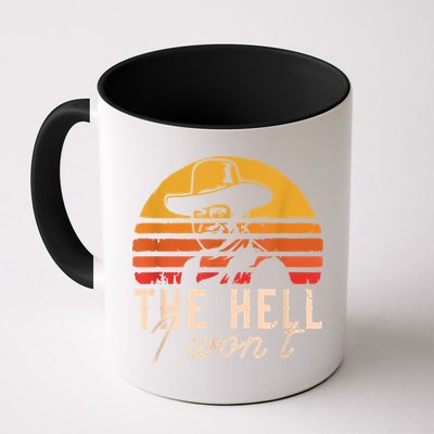 The Hell I Won't Quote Retro Vintage Mug